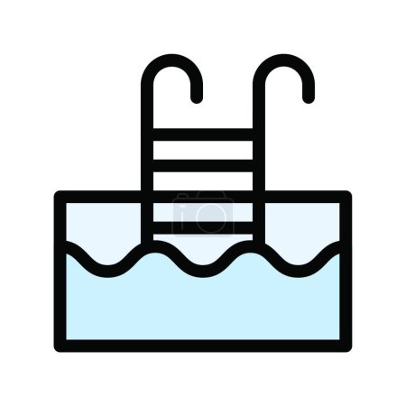 Illustration for Pool icon, vector illustration - Royalty Free Image