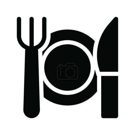 Illustration for "plate " icon, vector illustration - Royalty Free Image