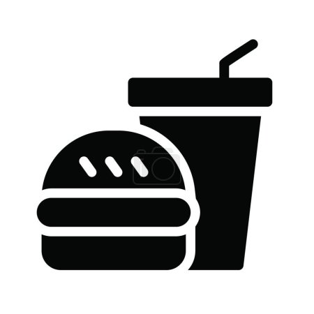Illustration for Fast food icon vector illustration - Royalty Free Image