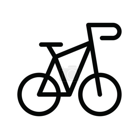 Ilustración de "bicicleta "icono, vector de ilustración - Imagen libre de derechos