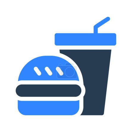 Illustration for "fast food " icon, vector illustration - Royalty Free Image