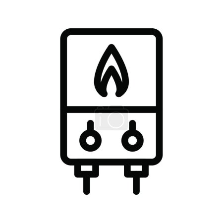 Illustration for Heater icon vector illustration - Royalty Free Image