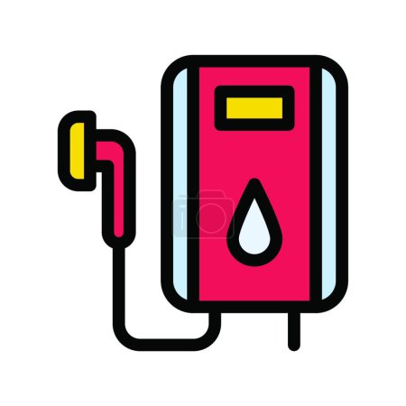 Téléchargez les illustrations : Illustration vectorielle d'icône geyser - en licence libre de droit