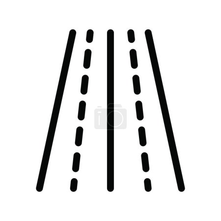 Téléchargez les illustrations : "autoroute "icône vectoriel illustration - en licence libre de droit