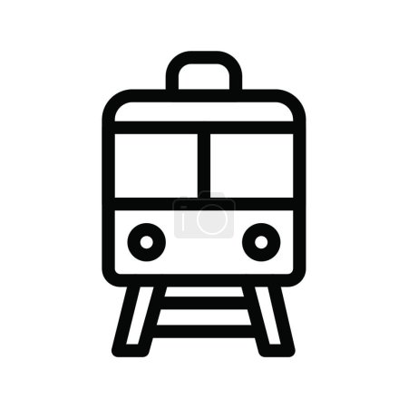 Téléchargez les illustrations : "train "illustration vectorielle icône web - en licence libre de droit
