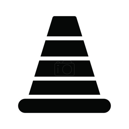 Illustration for Cone icon, vector illustration - Royalty Free Image