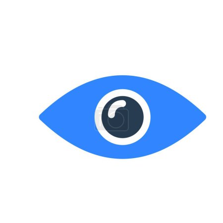 Illustration for Eye web icon, vector illustration - Royalty Free Image
