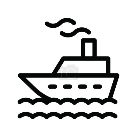 Ilustración de Nave icono vector ilustración - Imagen libre de derechos