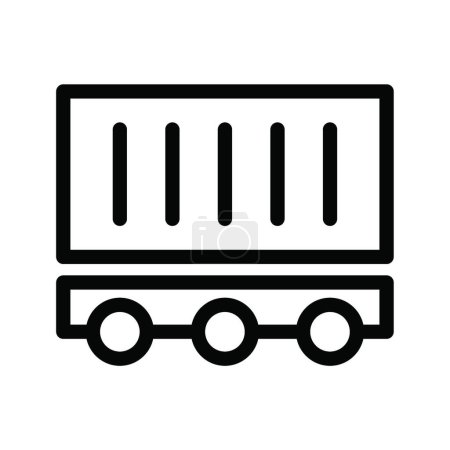 Illustration for "container  web icon vector illustration - Royalty Free Image