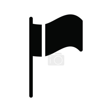 Ilustración de Bandera icono web vector ilustración - Imagen libre de derechos