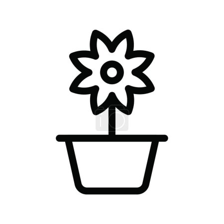 Illustration for "flower " icon vector illustration - Royalty Free Image
