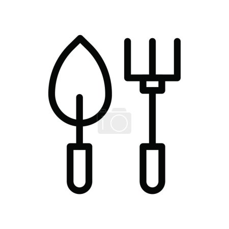 Illustration for Trowel icon. vector illustration - Royalty Free Image