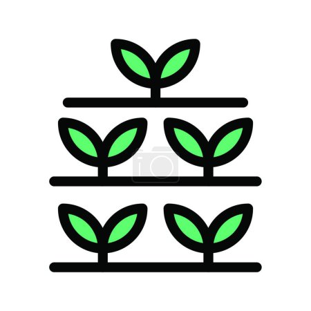 Ilustración de Icono de plantación vector ilustración - Imagen libre de derechos