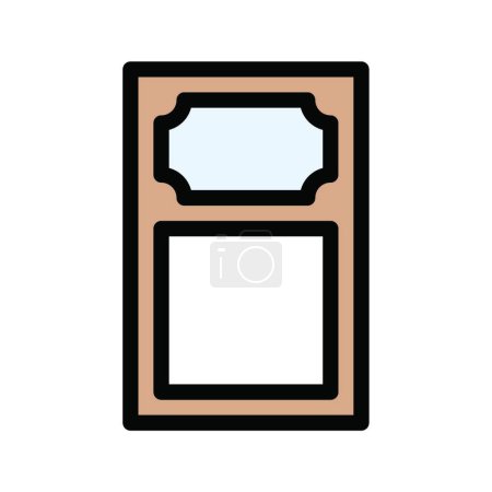 Illustration for Door icon, vector illustration - Royalty Free Image