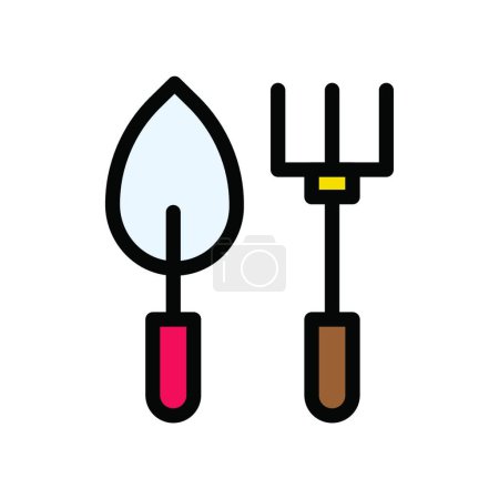Illustration for "garden tools", simple vector illustration - Royalty Free Image