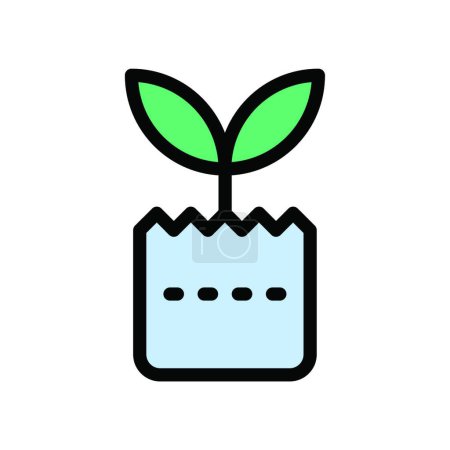 Illustration for Plant icon, vector illustration - Royalty Free Image