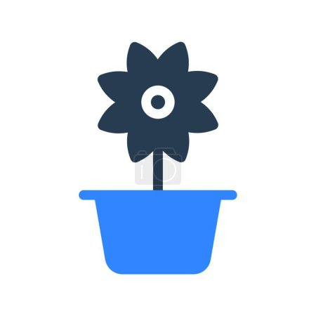 Téléchargez les illustrations : "fleur "illustration vectorielle icône web - en licence libre de droit