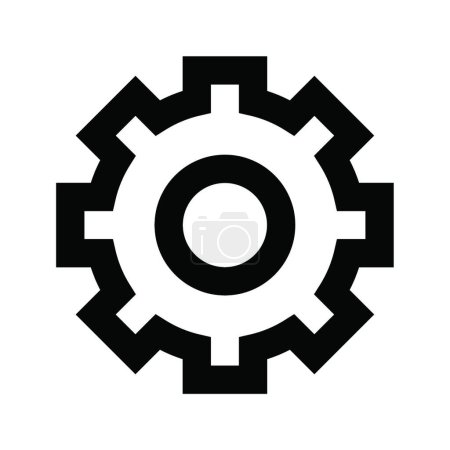Illustration for Gear icon, vector illustration - Royalty Free Image