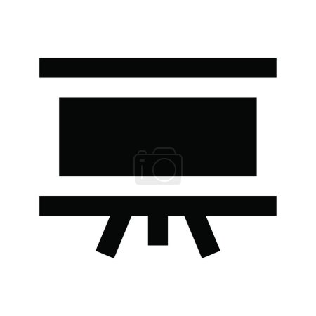 Illustration for "classroom  board" web icon vector illustration - Royalty Free Image