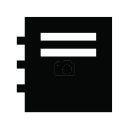 Illustration for Diary icon, web symbol - Royalty Free Image