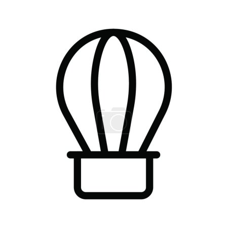 Illustration for Air balloon icon, vector template - Royalty Free Image