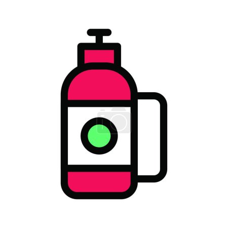 Téléchargez les illustrations : "bouteille "icône vectoriel illustration - en licence libre de droit