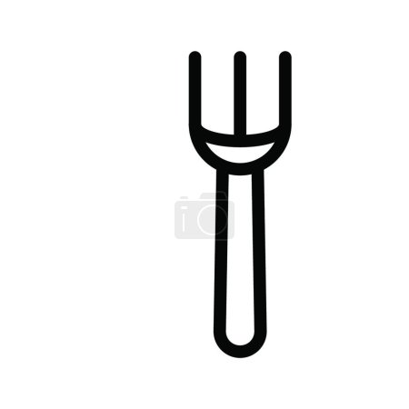 Illustration for Fork web icon, vector illustration - Royalty Free Image