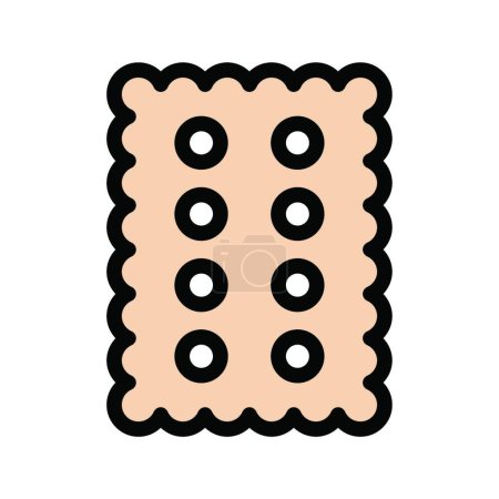 Ilustración de Cookie icono web vector ilustración - Imagen libre de derechos