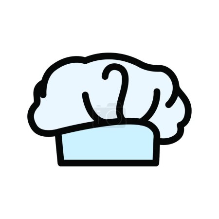 Illustration for "cook  hat" web icon vector illustration - Royalty Free Image