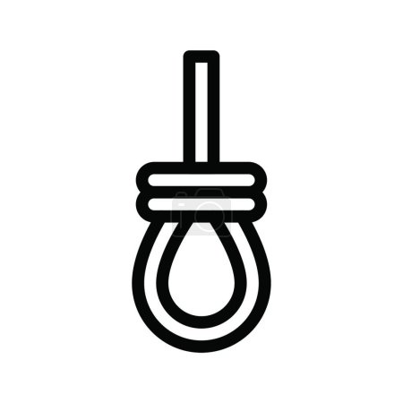 Illustration for "noose ", simple vector illustration - Royalty Free Image