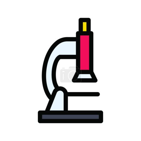 Illustration for Microscope icon vector illustration - Royalty Free Image