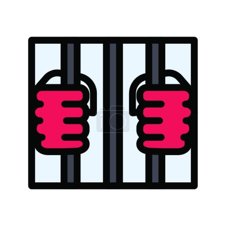 Illustration for "jail ", simple vector illustration - Royalty Free Image