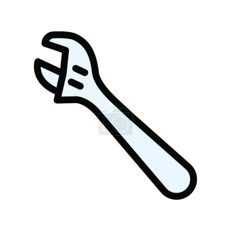 Illustration for Wrench, simple vector illustration - Royalty Free Image