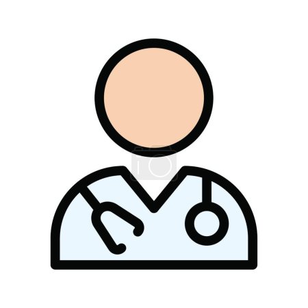 Illustration for Doctor web icon vector illustration - Royalty Free Image