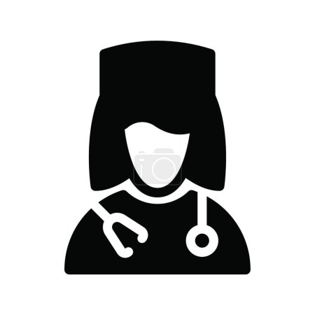 Ilustración de Doctor icono web vector ilustración - Imagen libre de derechos