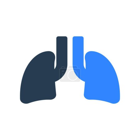 Ilustración de "pulmones ", ilustración vectorial simple - Imagen libre de derechos