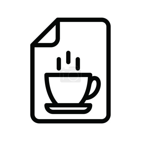 Téléchargez les illustrations : "thé ", illustration vectorielle simple - en licence libre de droit