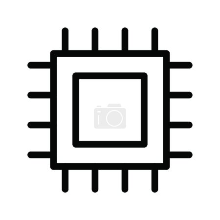 Ilustración de Placa base icono vector ilustración - Imagen libre de derechos
