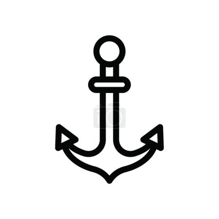 Illustration for Anchor icon vector illustration - Royalty Free Image