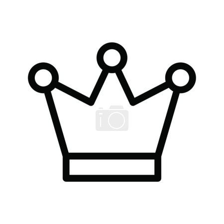 Illustration for Crown  web icon vector illustration - Royalty Free Image