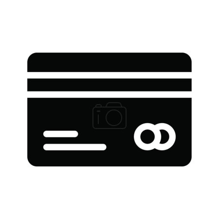 Illustration for Bank card, simple vector illustration - Royalty Free Image