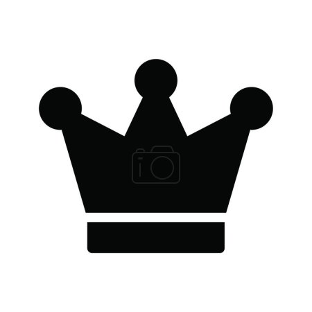 Illustration for Crown  icon vector illustration - Royalty Free Image