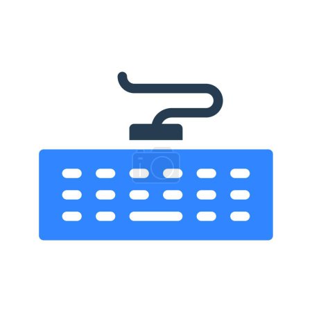 Ilustración de Icono del teclado, ilustración simple web - Imagen libre de derechos