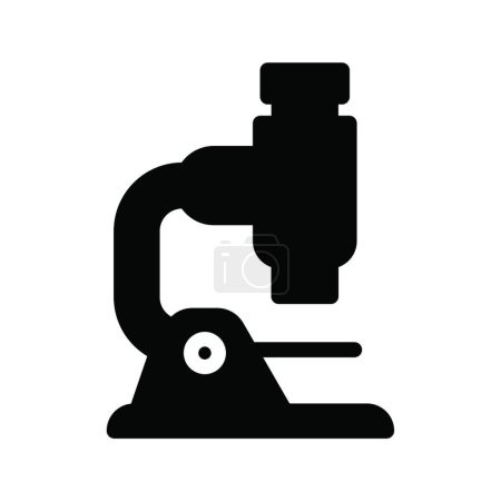 Téléchargez les illustrations : Illustration vectorielle d'icône de microscope - en licence libre de droit