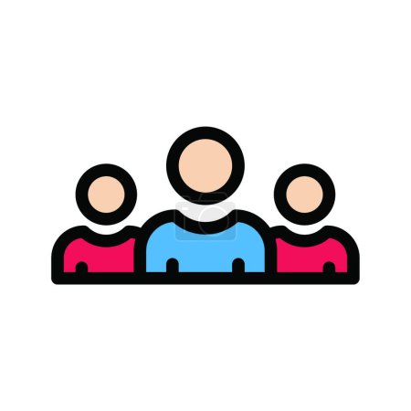 Illustration for " business team " web icon vector illustration - Royalty Free Image
