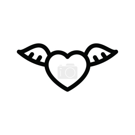Illustration for "love "  web icon vector illustration - Royalty Free Image