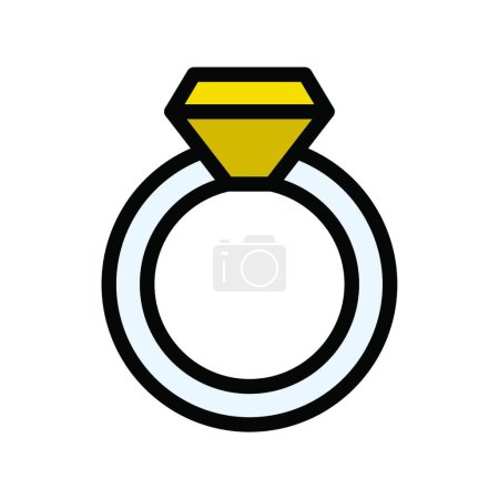 Illustration for Ring icon vector illustration - Royalty Free Image