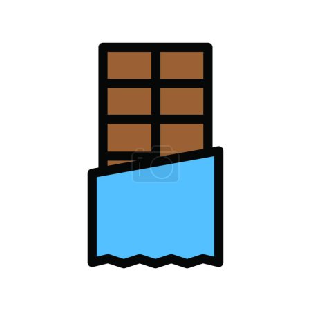 Illustration for Chocolate web icon vector illustration - Royalty Free Image