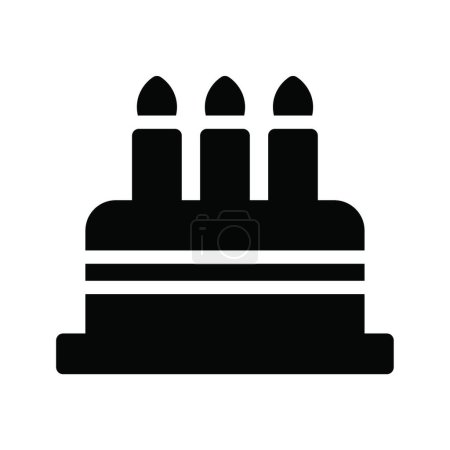 Illustration for Candles  icon, vector illustration - Royalty Free Image