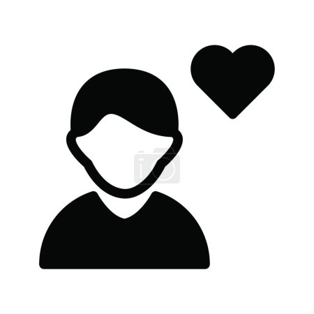 Téléchargez les illustrations : "coeur "icône vectoriel illustration - en licence libre de droit